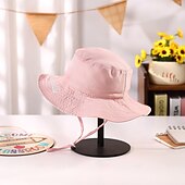 cheap Personalized Gifts-Personalized Name Kids Bucket Hat Custom Outdoor Gift, Embroidered Sun Hat with Custom Font and Color, Quick-Dry Breathable Cap for Ages 0-8, Wide Brim Sun Protection