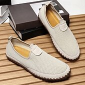 preiswerte Slipper Schuhe-Atmungsaktive Herren-Slip-On-Wanderschuhe aus Strick – leichte Mesh-Sneaker für Sommerreisen, Outdoor-Aktivitäten und Komfort im Alltag