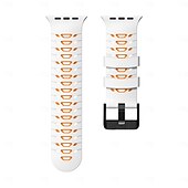baratos Pulseiras de Apple Watch-Pulseira esportiva compatível com Apple Watch 42mm 44mm 45mm 49mm Fecho de metal resistente Pulseira de silicone ajustável Pulseira de substituição para iWatch Ultra 2 Series 9 8 7 SE 6 5 4