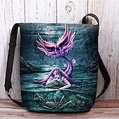 olcso Táskák-női halloweeni tökös crossbody táska - boszorkánykalap és macskaminta, állítható pánttal, könnyű, bolyhosított válltáska, tökéletes ünnepi bulikra és trick or treat eseményekre