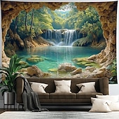 billige landskapsteppe-strand hav hengende billedvev sjø veggkunst stort billedvev veggmaleri dekor fotografi bakgrunn teppe gardin hjem soverom stue dekorasjon