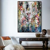 preiswerte Ölgemälde-handgemachtes Ölgemälde auf Leinwand, Wandkunst, Dekoration, modernes dickes Öl, abstrakt für die Inneneinrichtung, gerollt, rahmenlos, ungedehntes Gemälde
