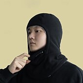 billige Hatter-Termisk balaklava for menn og kvinner, vindtett skihette med hørselbeskyttelse for utendørssport, sykling, fisking, fotturer, reiser - strikket polyesterstoff, maskinvaskbar