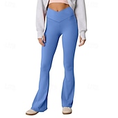 olcso Sima leggings-Női Nadrág Leggingek Utcai sikk Alkalmi Teljes hossz Természetes Sima Rugalmas derék Kényelmes Szabadság Hétköznapi viselet Hétvége Sötétszürke Sárgabarack Szürke Fekete Ősz Normál