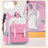billiga Barn- och tonårryggsäckar-Barn Pojkar Flickor ryggsäck Skolväska Funktionell ryggsäck Skolryggsäck bokväska Skola Polyester Justerbara Stor kapacitet Vattentät Dragkedja Rodnande Rosa Blå Purpur