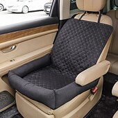billige Autoelektroniikka-slitesterkt bilsetetrekk til hund - vanntett polyester kjæledyrrede for passasjersetet foran, komfortabel hengekøye for valper med solide stropper, reisetilbehør til kjæledyr, sikkert setetrekk til