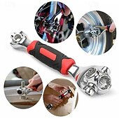 baratos Ferramentas Manuais-Kit de ferramentas multifuncionais com chave de soquete universal 52 em 1 para reparo doméstico e manutenção de automóveis, conjunto de ferramentas manuais tudo-em-um rotativo de 8 a 21 mm