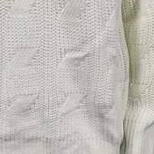 preiswerte Herrenpullover-Herren Pullover Zopfmuster Stricken Normale Oberteile V-Ausschnitt Gestrickt Einfach V Ausschnitt Strickware Moderne zeitgenössische Lässig Alltagskleidung Bekleidung Herbst Winter Schwarz Weiß M L XL
