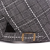economico Cappelli-berretto a quadri alla moda da uomo e da donna - ripiegabile, lavabile a mano, autunnale &amp;berretto alla moda primaverile, berretto alla moda autunnale con motivo a quadri, berretto ripiegabile