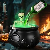 abordables Nouveautés-Décoration d&#039;Halloween, bol de sorcier noir, bouteille flottante magique et diffuseur, bar à domicile, fête magique, squelette d&#039;horreur, accessoires de bricolage pour Halloween