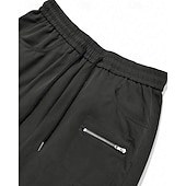 tanie Bojówki-Męskie Spodnie cargo Spodnie Ściągana na sznurek Elastyczny pas Multi Pocket Równina Zdatny do noszenia Codzienny Na zewnątrz Kemping i wycieczki Moda Klasyczny Czarny Zieleń wojskowa