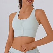 economico Reggiseni sportivi &amp; gilet-Per donna Reggiseno sportivo Intimo / Maglia Intima Supporti alti Traspirante Senza fili Imbottito Colore Solido / Tinta Unita Sport Abbigliamento sportivo Nero Blu Palestra Fitness Yoga