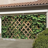 billige Garasje- og dørbanner-utendørs garasjeportdeksel hekk høst banner stort billedvev bakgrunnsdekorasjon til høytid utendørs garasjeport hjem veggdekorasjoner