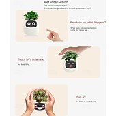 cheap Tool Accessories-Smart Flowerpots,Smart Pet Planter,Ai Planter,Intelligent Flowerpots,Multiple Expressions,7 Smart Sensors, and Ai Chips Make Raising Plants Easy and Fun for Living Room,Plant-Free