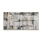 abordables Peintures Abstraites-Handmade Oil Painting Canvas Wall Art Decoration Modern Abstract Texture Home Decor Rolled Frameless Unstretched Painting