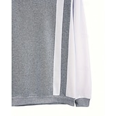 economico Felpe di base-Per uomo Maglia Grigio chiaro Girocollo Blocco di colori Sport &amp; Outdoor Quotidiano Ferie Poliestere Streetwear Essenziale Casual Primavera Autunno Abbigliamento Felpe con cappuccio Felpe Manica Lunga