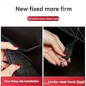 cheap Car Seat Covers-2 PCS Durable Car Seat Protector Anti-Soil Black Faux Leather Car Seat Back Protector with Diamond Stitch Design Car Seat Covers Easy-Clean for Rear Seats Seat Protection