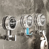 billige Lagring og oppbevaring-3 stk. bølgede sugekoppkroker til badet, veggmontert oppbevaringsstativ, borefri dusjhylle for toalettsaker &amp;kosmetikk