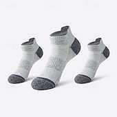 お買い得  メンズソックス-男性用 2組 マルチパック ソックス ランニングソックス カジュアルソックス ブラック ホワイト カラー カラーブロック バケーション スポーツ 日常 ベーシック 普通の厚さ 春 秋 ファッション カジュアル