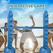お買い得  屋外活動-ポータブルインフレータブルゲームセット、低めのデザイン、耐久性のあるPVC素材、ホームパーティーに最適、インタラクティブな集まり、チームビルディング、ビーチでの楽しい家族向けホリデーゲーム、耐久性のあるPVCセット、ビーチゲーム