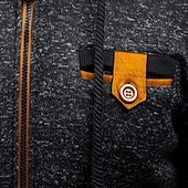 abordables pulls molletonnés-Homme Sweat à capuche Sweat-shirt Sweat à capuche zippé intégral Sweat à capuche en polaire Gris Claire Gris foncé À capuche Uni Avec Poches Sport &amp; Loisir Quotidien Vêtements de rue Basique