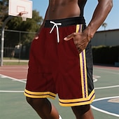 economico Pantaloncini casual-Per uomo Shorts Pantaloncini Estivi Pantaloncini da basket Pantaloncini casual Pantaloncini in rete Tasca Elastico in vita Coulisse A righe Comodità Traspirante Corto All&#039;aperto Vacanza Canotta