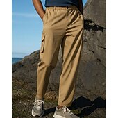 cheap Bottoms-Men&#039;s Cargo Pants Hiking Pants Trousers Hiking Rain Pants Outdoor Regular Fit Waterproof Windproof Bottoms Pocket Black Army Green Cotton Camping / Hiking Running S M L XL XXL