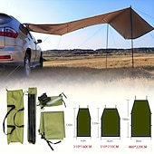 baratos Proteção Solar-um conjunto de tendas de acampamento ao ar livre com guarda-sóis laterais adequados para SUVs disponíveis em quatro cores com função de proteção UV, perfeitos como presentes de Natal