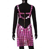 cheap Women&#039;s Costumes-Women&#039;s Glitter Sequin Dress Sparkle Party Dresses for Singer Dancer Stage Wear Party Carnival Outfit