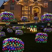 economico Strisce LED-Catena luminosa a LED con rete fatata da 1,5 m*1,5 m / 1,5 m*4,5 m / 3 m*3 m / 6 m*4 m / 8 m*10 m, scelta di luci flessibili per le vacanze, illuminazione colorata per Natale, luci decorative per