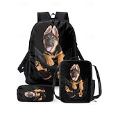 cheap Kids &amp; Teen Backpacks-Dachshund Dog Backpack for Kids – Funny Cartoon Pet Print School Bag for Boys and Girls Who Love Dogs