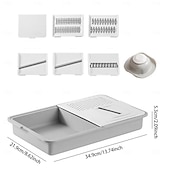 baratos Até 30 $-cortador manual de legumes triturador de legumes cortador para gengibre cebola pepino