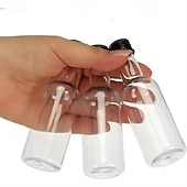 preiswerte Event &amp; Party Supplies-50 Stück Mini-Schnapsflaschen mit Trichter und Deckel, 50 ml/1,7 oz klare Plastikflaschen für Alkohol, Partygeschenke für Hochzeit, Geburtstag, Bierfest, Bar-Events