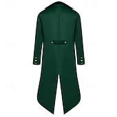 economico Cime-Retrò Vintage Punk &amp; Gotico Medievale Cappotto Smoking Frac Vampiro Cavaliere Costume Per uomo Stile Steampunk Halloween Performance Festa / Sera LARP Adulti Cappotto