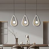 tanie Światła wiszące-Duże, nowoczesne lampy wiszące, japońskie lampy wiszące w stylu wabi-sabi, żyrandol w kształcie kropli deszczu do jadalni, kuchni, wyspy, korytarza, restauracji, g9 50 cm