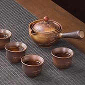 Недорогие Кухонная утварь и гаджеты-Чайник для заваривания чая с вращением на 360 градусов, портативный дорожный набор для кунг-фу, чашка для ленивого заваривания, быстрозавариваемая посуда с ситечком для домашнего офиса и использования