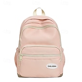 abordables Sacs à dos de Collège-Sac à dos rose pour fille, idéal pour l&#039;école et le quotidien – cartable léger avec poche zippée sur le devant, idéal pour les adolescentes et les étudiants.