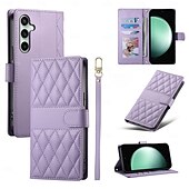 levne Pouzdra pro Samsung-telefon Carcasă Pro Samsung Galaxy S25 S25 Plus S25 Ultra S24 S24 Ultra Plus S24 FE S23 Plus A55 A35 A25 A15 5G A53 A33 A23 A13 Pouzdro na peněženku se stojánkem s Lanyardem Slot pro kartu Retro TPU
