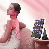 お買い得  フェイスケア用機器-ワイヤレスLED光療法パネル 顔用プロフェッショナル光子LED療法 &amp;7日間で輝くボディホームスパ