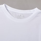 cheap Basic T shirts-Men&#039;s Sport T Shirt Quick Dry  Tee Crew Neck Summer Solid Color Plain Short Sleeves Sports &amp; Outdoors Casual Basic Fitness Casual Daily Dark Grey White Black Top Tee for Men