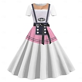 abordables Ropa Gráfica-Vestidos bávaro Munich Alemán alpino Gráfico para Mujer Adulto Impresión 3D  para Carnaval Cerveza Oktoberfest Fiesta