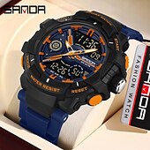 abordables Relojes digitales-SANDA Mujer Hombre Reloj Digital Al Aire Libre Deportes Moda Reloj Casual Luminoso Calendario Fecha Semana IMPERMEABLE Silicona Reloj