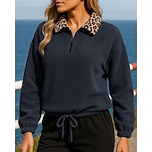 economico Felpa &amp; Sweatshirt-Per donna Felpe Giacca in pile morbido polare Cerniera a un quarto Manica Lunga Top Athleisure Di pile Antivento Leggero Caldo Escursionismo Allenamento Atletico abbigliamento sportivo Abbigliamento