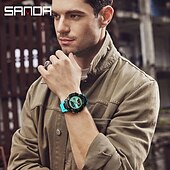 abordables Relojes digitales-SANDA Mujer Hombre Reloj Digital Al Aire Libre Deportes Moda Reloj Casual Luminoso Calendario Fecha Semana IMPERMEABLE Silicona Reloj