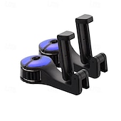 abordables almacenamiento de equipaje y viajes-2 soportes para reposacabezas de coche, gancho multifunción para asiento trasero, organizador con bloqueo para teléfono, soporte para colgar bolsas, comestibles, bolsos, abrigos y accesorios.