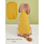 abordables Vêtements &amp; accessoires-Chien Manteau Pull Costume de chien Occasionnel Style simple Hiver Doux Lavable Mode Confortable Épais Extérieur Soirée Tenue Quotidienne Intérieur Décontracté Quotidien Vêtements pour Chiens for