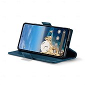 Недорогие Другие чехлы для телефонов-телефон Кейс для Назначение Google Pixel 9 ProXL Pixel 8 Пиксель 9 Откидная крышка Полная защита тела Откидная подножка Разъем для карты ТПУ Кожа PU