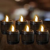 olcso Gyertyafények-2 db 1 db napelemes lámpa teamécses led gyertyafény kültéri vízálló energiatakarékos elektronikus villogó világítás kerti esküvői parti dekoráció