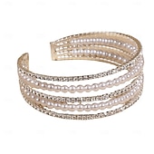 preiswerte Armbänder-klassische gesegnete Mode trendige Strass Armband Schmuck Silber für Hochzeit Party Urlaub Versprechen Festival