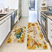 cheap Rugs &amp; Mats &amp; Carpets-Sunflower Series Long Kitchen Mat - Non-Slip, Stain-Resistant, Absorbent Rug for Entryway &amp; Home Use